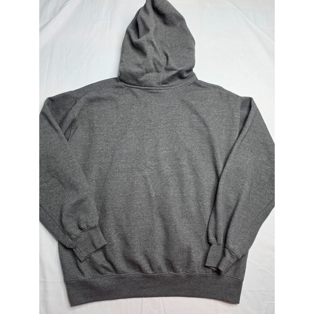 VTG Prairie Mountain Hoodie Men Large Charcoal Gray 90' Yosemite California Logo - Picture 2 of 7